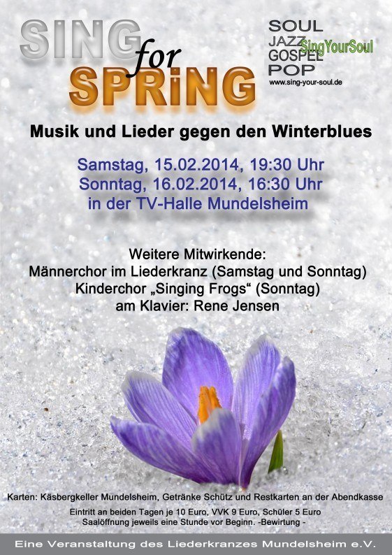 Plakat Frühjahrskonzert 2014