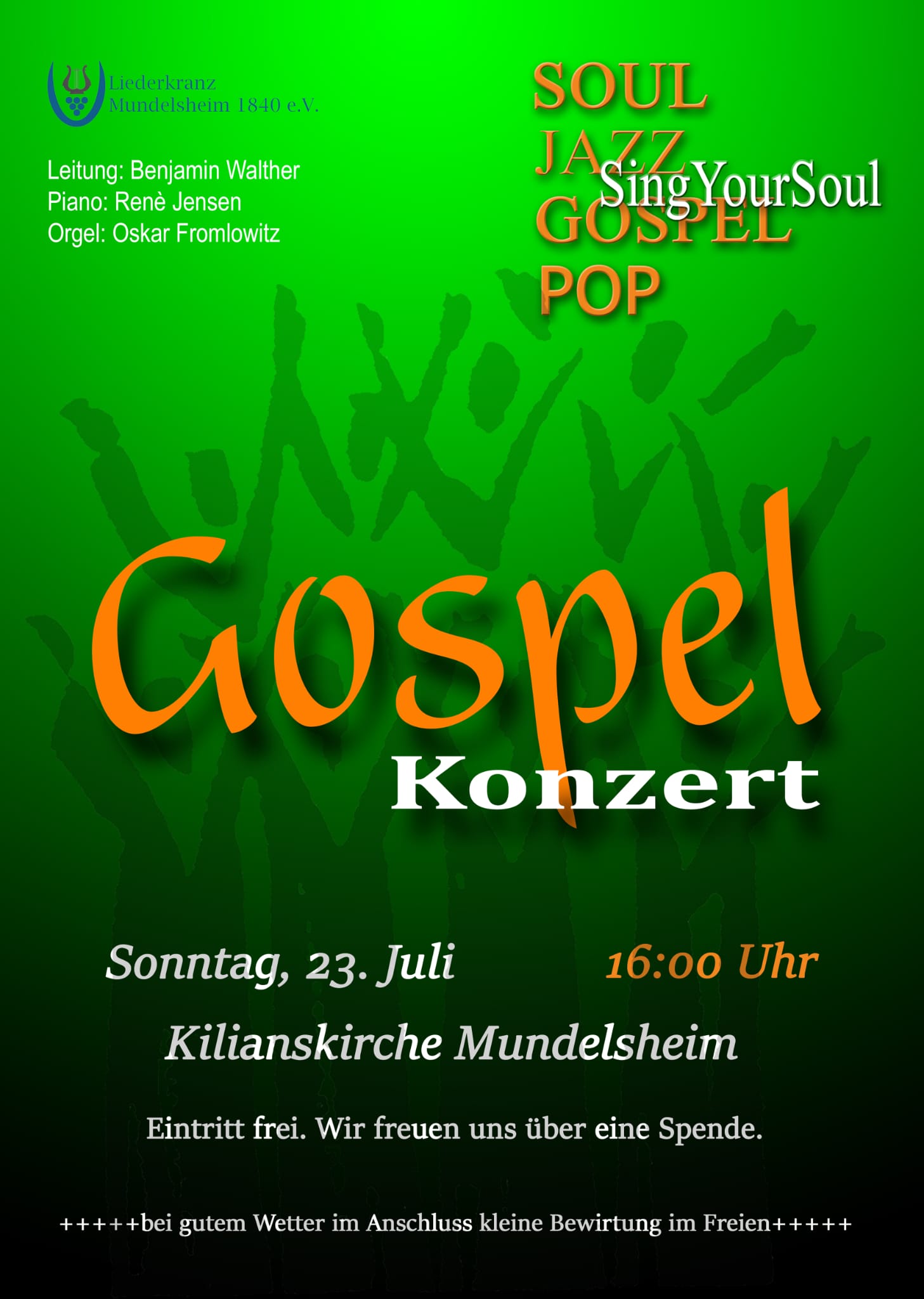 Plakat Gospelkonzert 2023